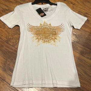 Harley Davison Womens Short Sleeve Shirt NEW Sturgis South Dakota